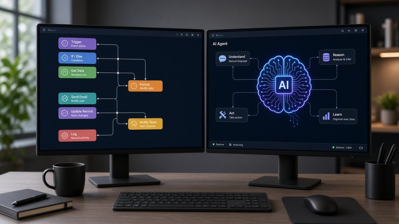 Agent IA et automatisation no-code : Complémentarité ou concurrence ?