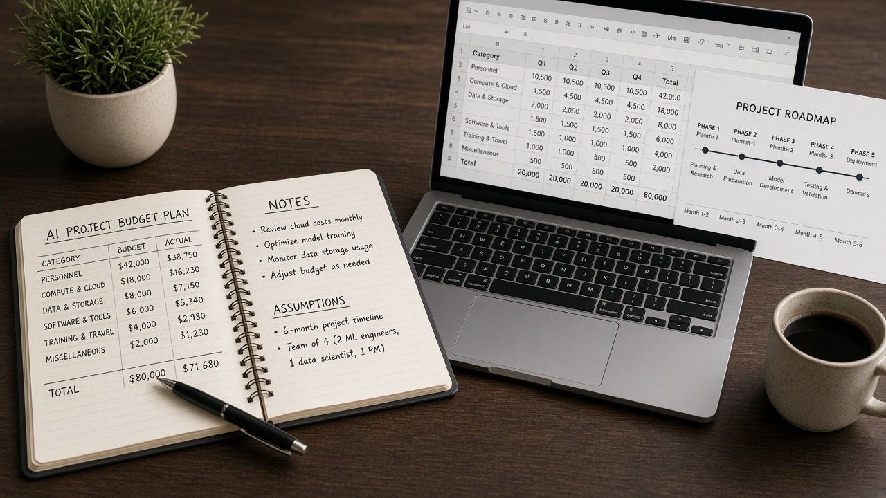 Budget projet IA en PME : guide de cadrage