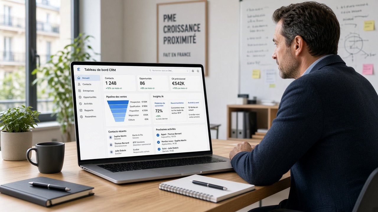 CRM automatisé avec IA pour PME : guide complet 2026