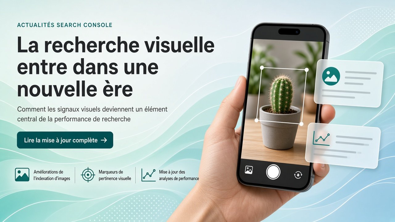 Google Search Console 2026 : la recherche visuelle devient mesurable, ce que les entreprises doivent savoir